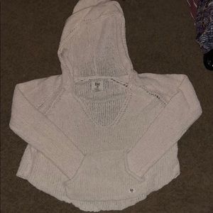 Billabong Long Sleeve Crochet Hoodie